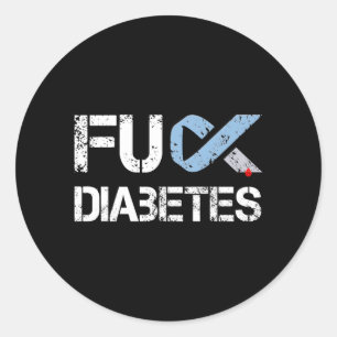 Beat Diabetes Diabetes Support And Awareness Coort Classic Round Sticker