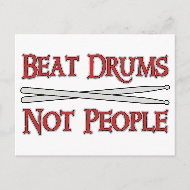 Beat Drums Postcard (Front)