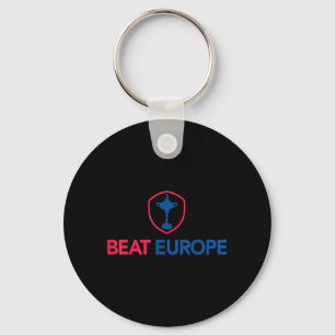 Beat Europe Golf Tournament Proud Golfer Key Ring