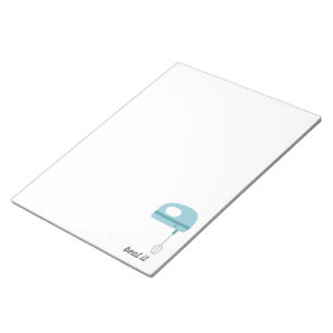 Beat It   Blue Kitchen Beater Notepad