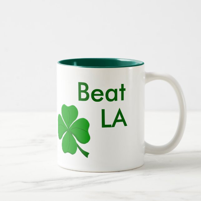 Beat, LA, Go, Celtics Two-Tone Coffee Mug (Right)