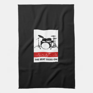 Beat of a Drummer's Heart Tea Towel