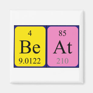 Beat periodic table name magnet