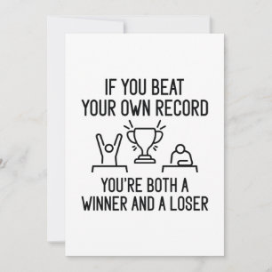 Beat Record Thank You Card