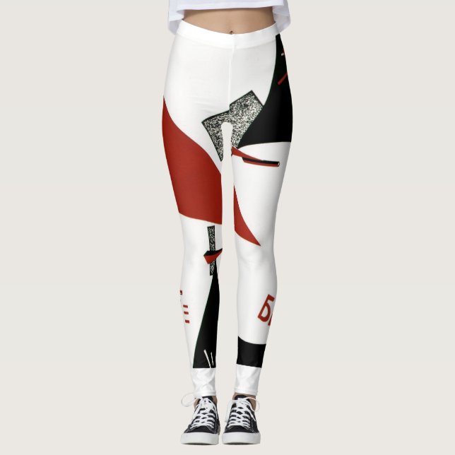 Beat the Whites with the Red Wedge Leggings (Front)