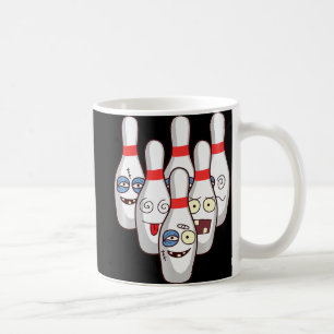 Beat Up Bowling Pins   Cute Duckpins Playing Tee G Coffee Mug