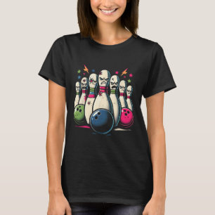 Beat Up Bowling Pins Shirt Funny Bowling League 1 