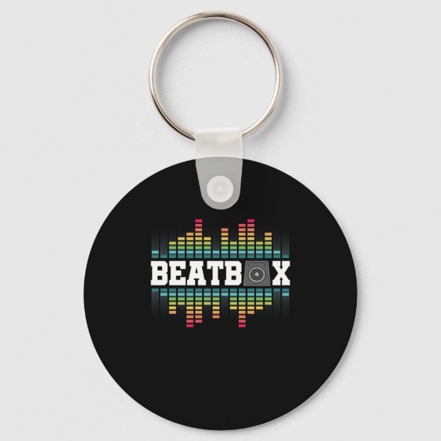 Beatbox Hiphop Sound Beatboxer Rap Music DJ Gift Key Ring (Front)