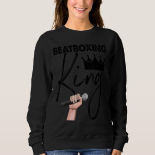 Beatboxing King Women Tape Recorder Sweatshirt