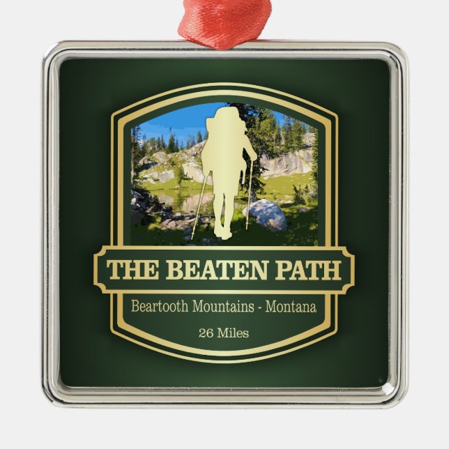 Beaten Path (B) Metal Ornament (Front)