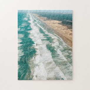 Beatiful Beach - Aerial 90 Mile Beach New Zealand Jigsaw Puzzle