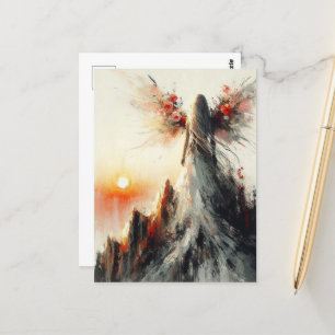 Beatiful Fairy on the mountain at Sunrise Postcard