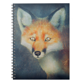 Beatiful Fox Art spiral bound Notebook