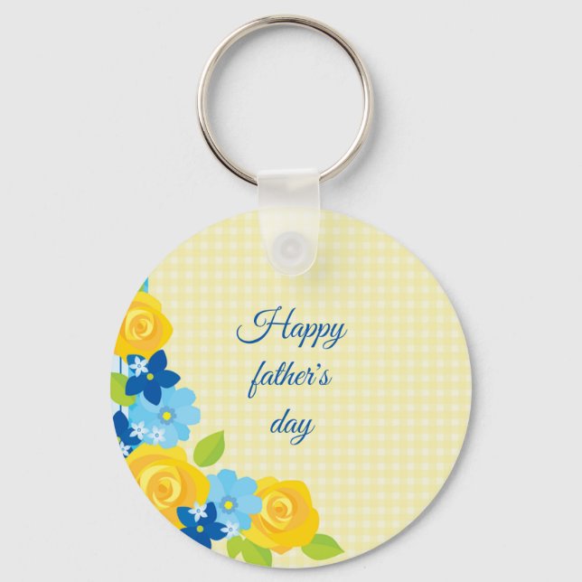 Beatiful Happy Father's day  Key Ring (Front)