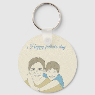 Beatiful Happy Father's day Key Ring