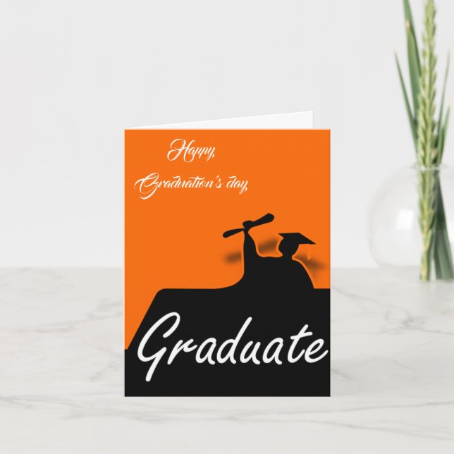 Beatiful Happy Graduations day Announcement (Front)