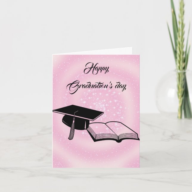 Beatiful Happy Graduations day  Announcement (Front)
