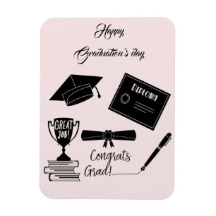 Beatiful Happy Graduations day Magnet