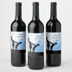 Beatiful Mother's day Wine Label