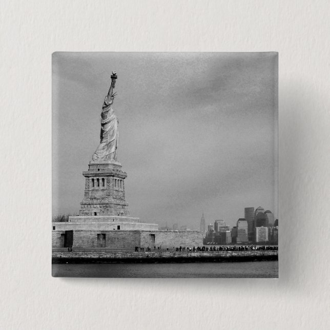 Beatiful NYC 15 Cm Square Badge (Front)