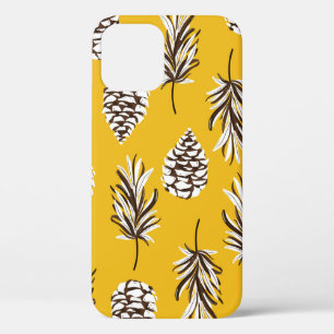 Beatiful vintage Seamless colour autumn elements o iPhone 12 Case
