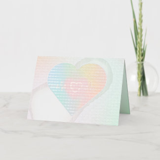 Beating Heart , Colour: Silver, M Foil Greeting Card