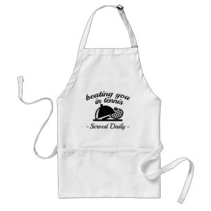 Beating You In Tennis Standard Apron