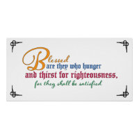 Beatitude: Blessed are those who hunger and thirst