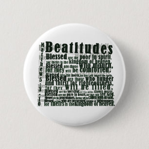 BEATITUDES 6 CM ROUND BADGE