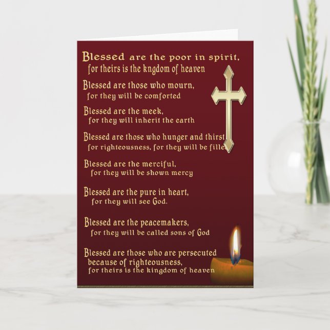 Beatitudes art card (Front)
