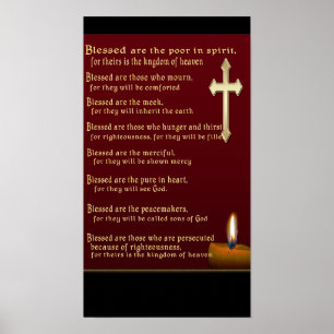 Beatitudes Christian gifts Poster
