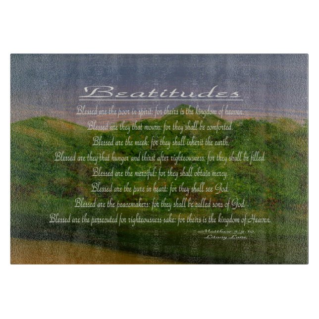 Beatitudes Cutting Board (Front)