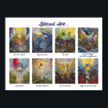 Beatitudes Illustrated Christian Poster<br><div class="desc">This poster displays the eight Beatitudes taught in Jesus' Sermon on the Mount (Matthew 5:3-10). The illustrations are from those created for my book, "Arise to Blessedness: A Journal Retreat with Eight Modern Saints Who Lived the Beatitudes" published by Ave Maria Press. The book and poster work well together as...</div>