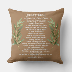 Beatitudes & Olive Branches Matthew 5:3-11 Cushion