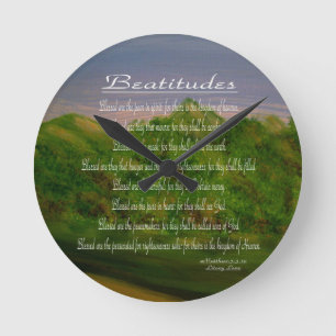 Beatitudes Round Clock