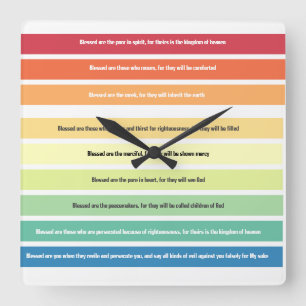 Beatitudes Wall Clock
