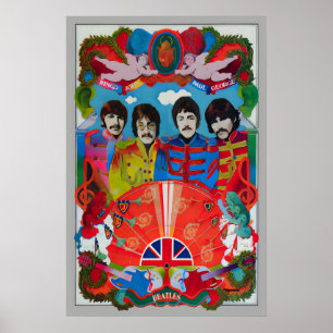 Beatles 1960s Sgt Peppers Lonely Hearts Club Band Poster