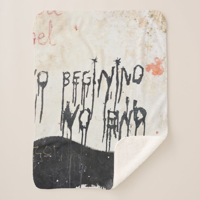 Beatles ashram sherpa blanket (Front)