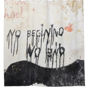 Beatles ashram shower curtain
