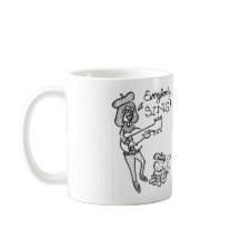Beatnik Chick and Eddie Coffee Mug