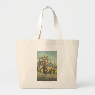 Beatrice Cooper doing a Roman Stand. Large Tote Bag