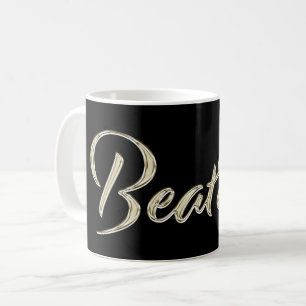 Beatrice white gold Handwriting Tasse Kaffeetasse Coffee Mug