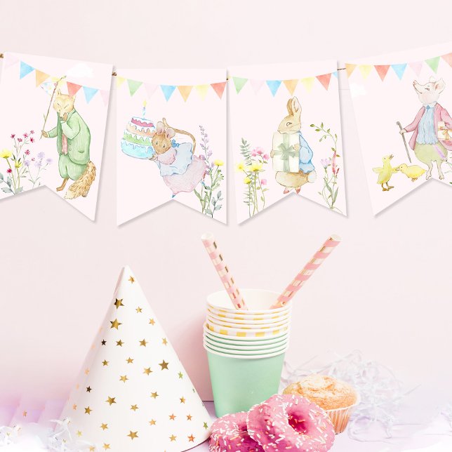 Beatrix Peter the Rabbit Baby Shower Bunting (Creator Uploaded)