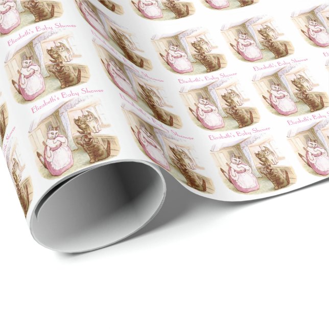 Beatrix Potter, Baby Shower, Custom Wrapping Paper (Roll Corner)