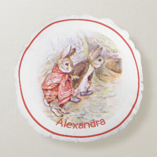Beatrix Potter Bunnies Round Cushion