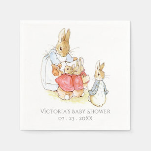 Beatrix Potter Bunny Rabbit Baby Shower Napkin