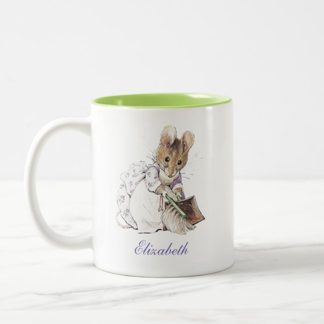 Beatrix Potter Cover Image Two-Tone Coffee Mug (Left)
