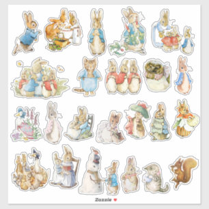Beatrix Potter Custom-Cut Vinyl Sticker