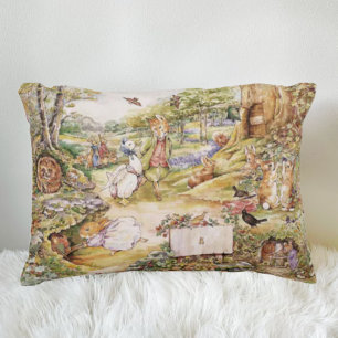 Beatrix Potter Cute Peter and Friends Decorative Cushion