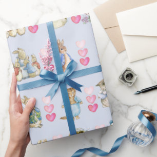 Beatrix Potter Cute Peter the Rabbit and Friends Wrapping Paper